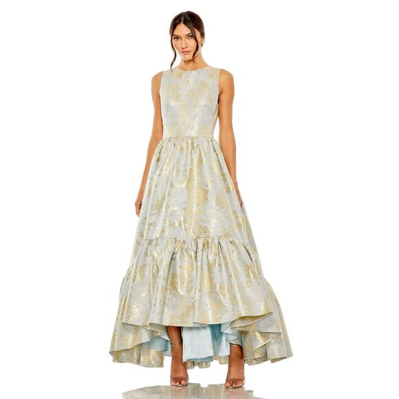 Mac Duggal 20714 High Low Ruffle Hem Dress Size 8 - Picture 1 of 7